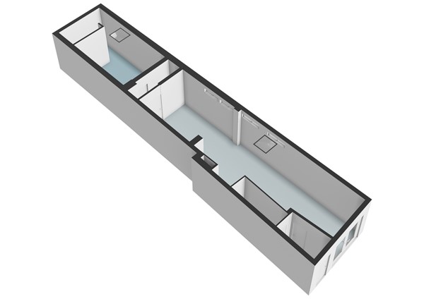 Floorplan - Oude Rijn 86, 2312 HH Leiden